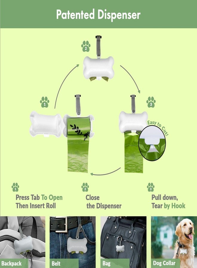 GORILLA SUPPLY Dog Poop Waste Bags with Dispenser and Leash Tie, 9" x 13", Green, 1000 Count - Image 3